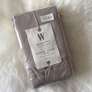 NWT Wamsutta Vintage Linen Sham Euro Pillow Case